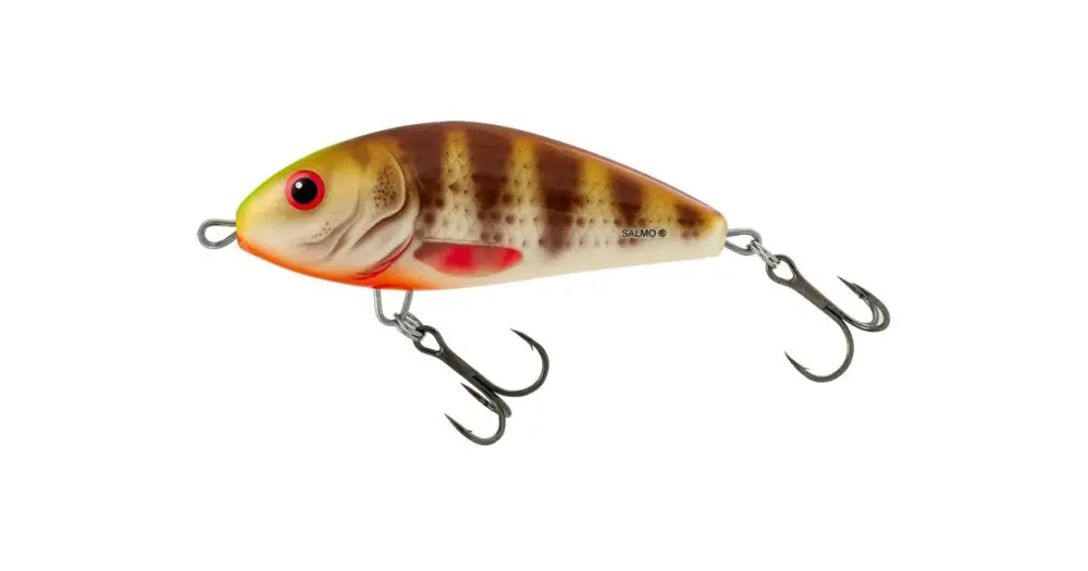 Víkendová Akce Salmo Wobler Fatso Sinking Spotted Brown Perch