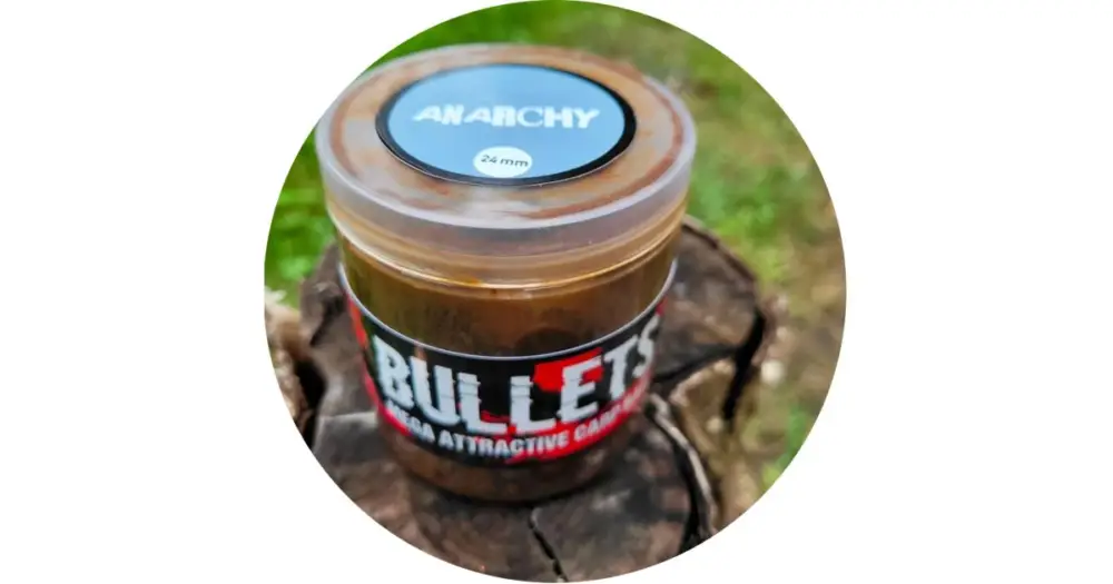 Hit Sezóny G.B.U. Dipované Boilies Bullets Anarchy 200 g - 24 mm