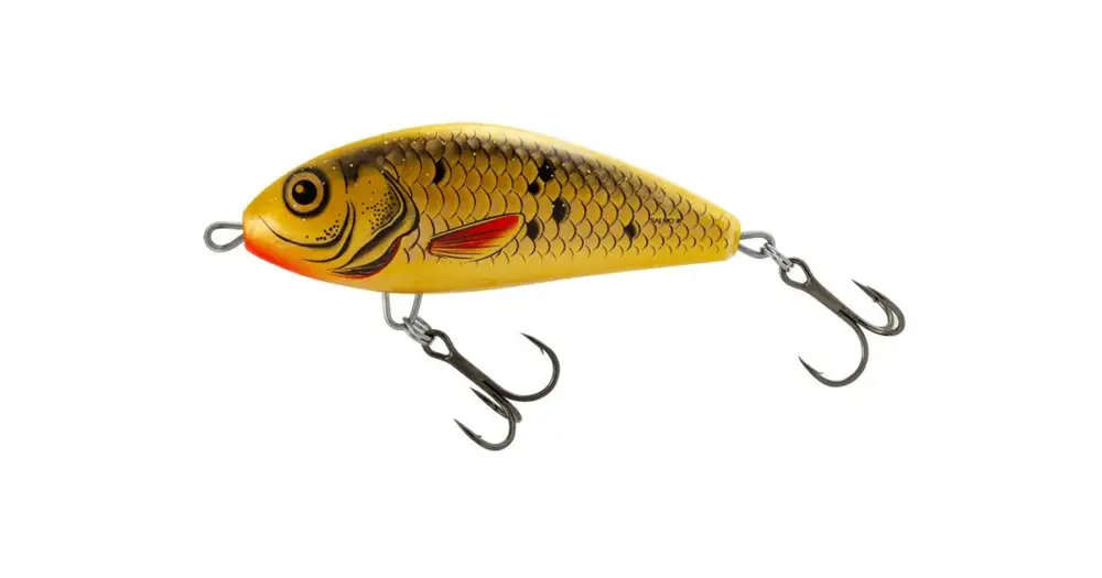 Sleva Salmo Wobler Fatso Sinking 8 Bleeding Golden Bait 8 cm