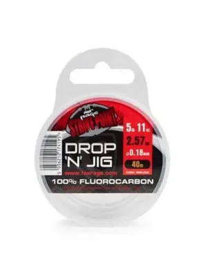Zlevněný Fox Rage Fluorocarbon Strike Point Drop N Jig Line 40 m - 0,35 mm 16,58 lb