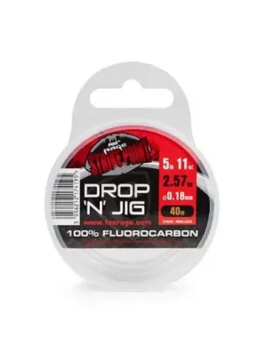 Akční Nabídka Fox Rage Fluorocarbon Strike Point Drop N Jig Line 40 m