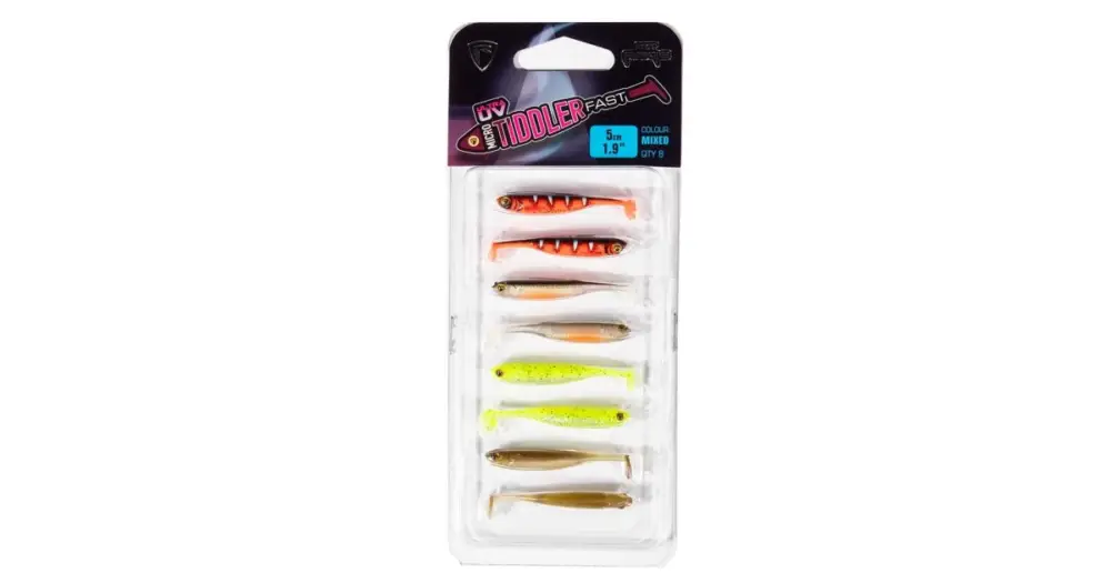 Sezónní Sleva Fox Rage Gumová Nástraha Micro Tiddler Fast Mixed Colour Lure Pack 4 cm