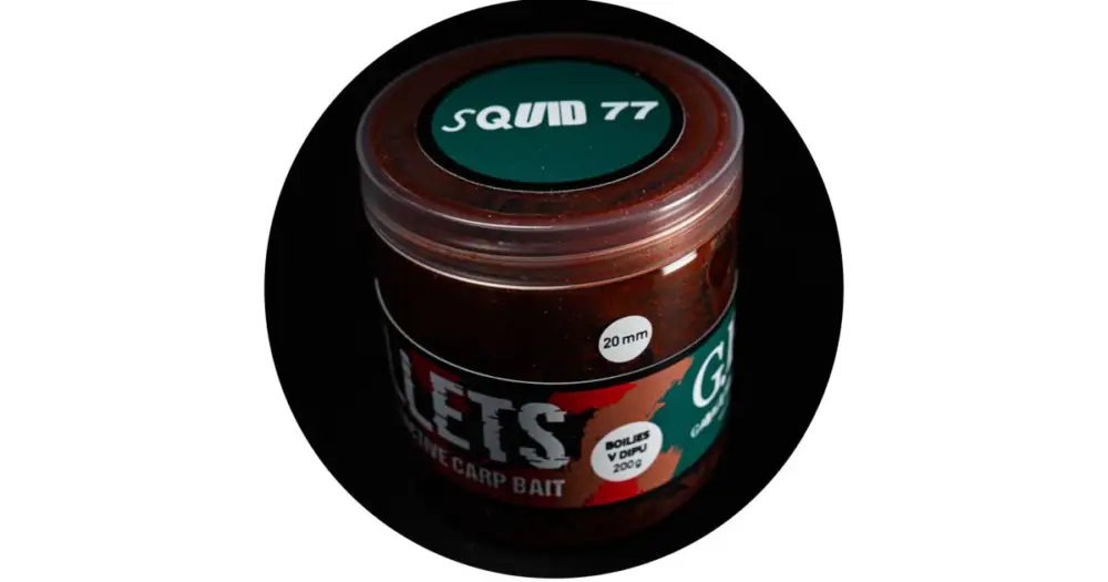 G.B.U. Dipované Boilies Bullets Squid 77 200 g - 24 mm Top Prodej