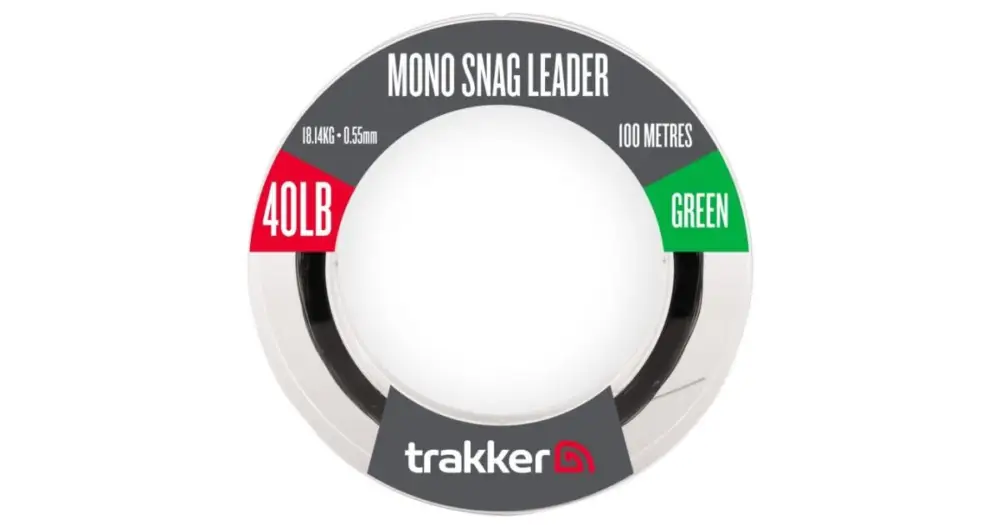 Výprodej Trakker Šokový Vlasec Snag Leader Green 100 m - 0,65 mm 27,2 kg 60 lb