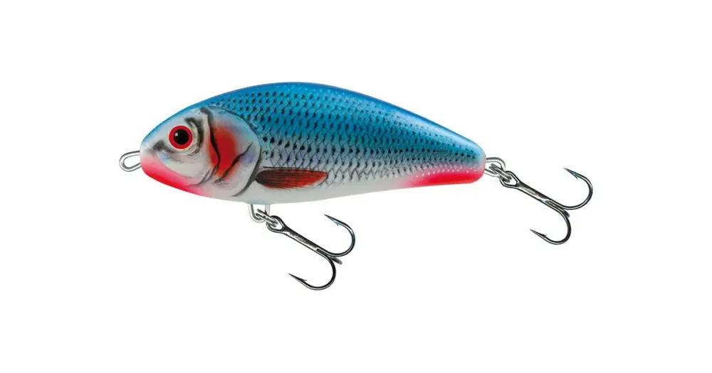 Horká Nabídka Salmo Wobler Fatso Floating Bleeding Blue Shad 12 cm
