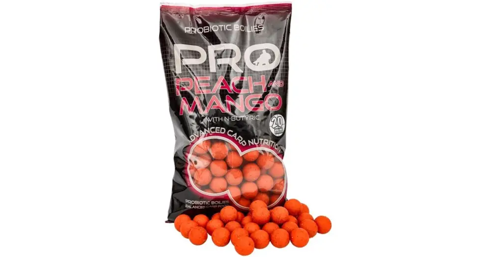 Starbaits Boilie Probiotic Peach Mango + N-Butyric - 2 kg 20 mm Objednat Nyní