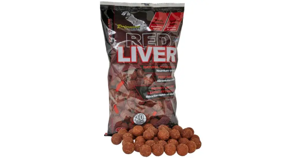 Autentický Starbaits Boilie Red Liver - 800 g 24 mm
