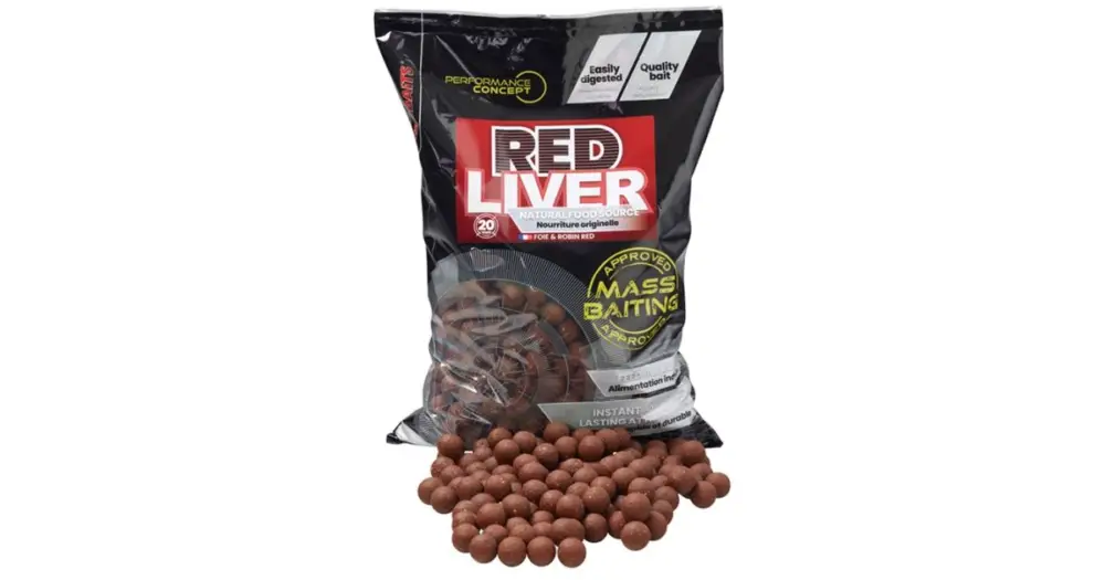 Starbaits Boilie Red Liver Mass Baiting 3 kg - 14 mm Výprodej