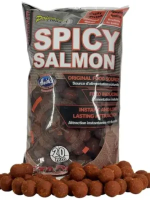 Zlevněný Starbaits Boilie Spicy Salmon - 800 g 14 mm