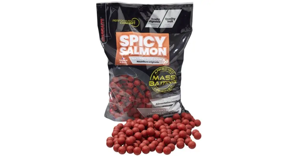 Starbaits Boilie Spicy Salmon Mass Baiting 3 kg - 14 mm Autentický