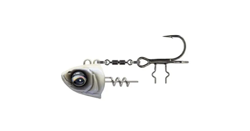 Savage Gear Monster Vertical Heads Pearl White - 60 g #1/0 Cenová Bomba