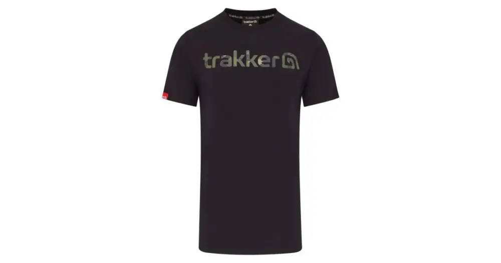 Trakker Tričko CR Logo T-Shirt Black Camo - S Akční Nabídka