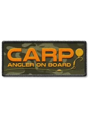 4ANGLERSDESIGN Samolepka 73 Carp Angler On Board Vysoce Kvalitní