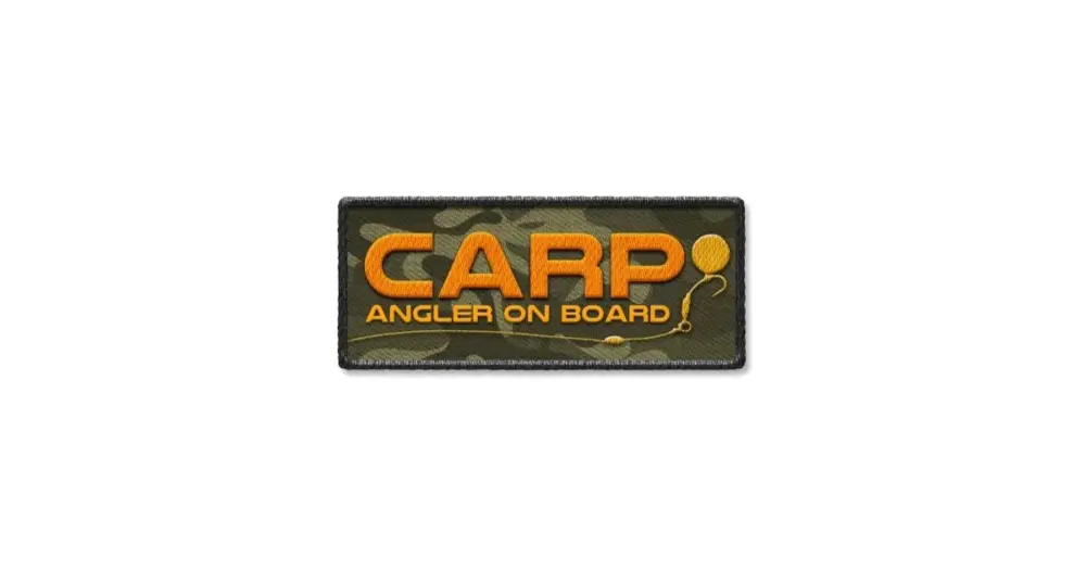 4ANGLERSDESIGN Samolepka 73 Carp Angler On Board Vysoce Kvalitní