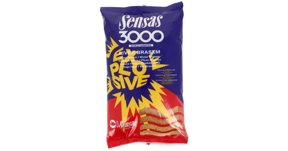 Originální Sensas Krmení 3000 Explosive River Brasem (Cejn) 1 kg