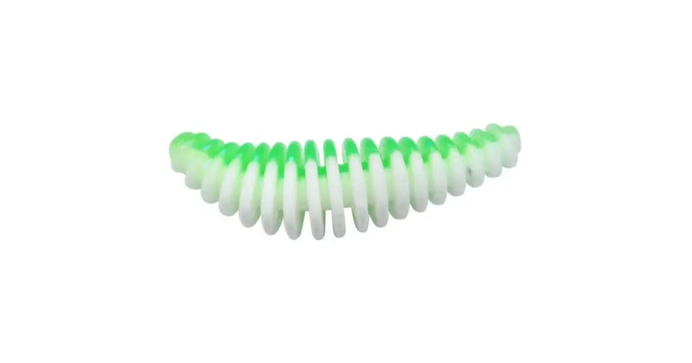 Víkendová Akce Berkley Gumová Nástraha PowerBait Power Pupa Spring Green White - 4,5 cm 8 ks