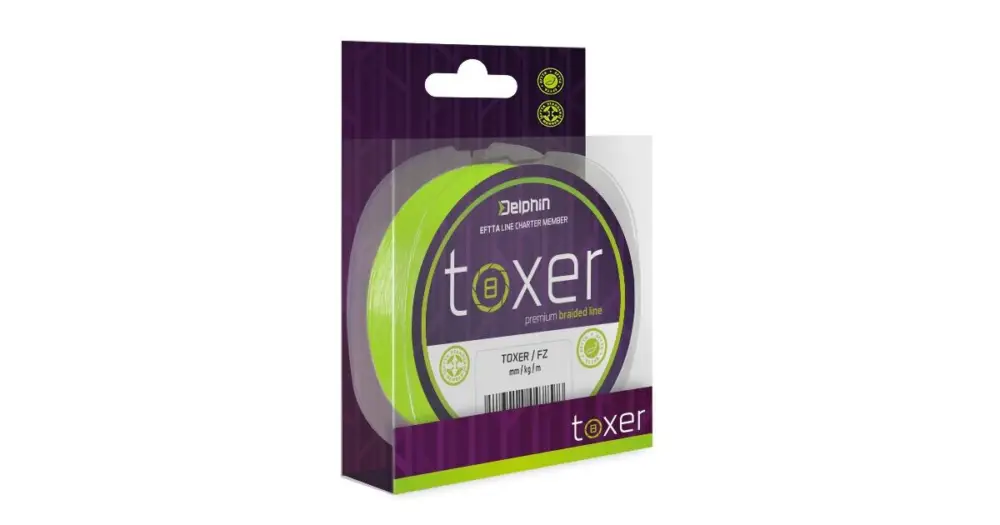 Delphin Splétaná Šňůra Toxer Fluo Zelená - 0,12 mm 5,2 kg 80 m Horká Nabídka