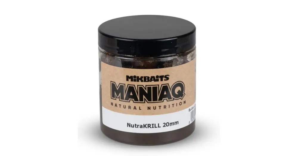 Zlevněný Mikbaits Boilie V Dipu Maniaq NutraKrill 250 ml - 24 mm