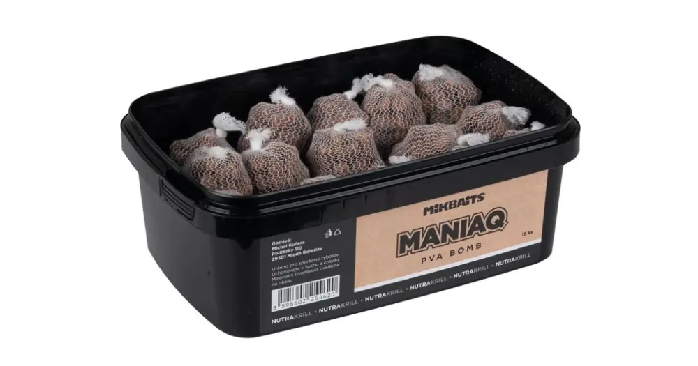 Mikbaits PVA Bomb Maniaq Nutrakrill 15 ks Akce