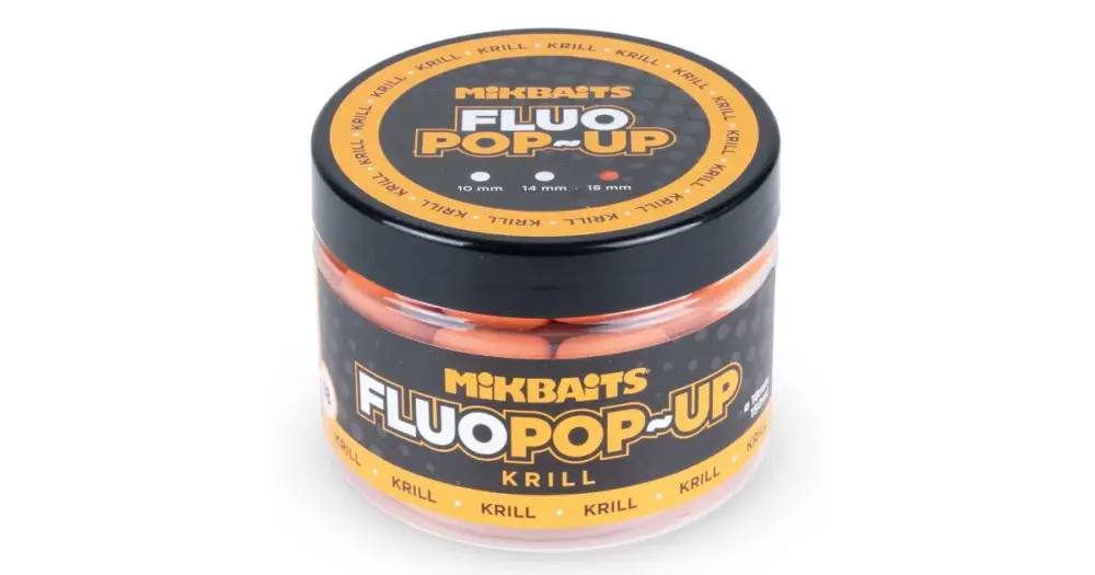 Nejlepší Volba Mikbaits Plovoucí Boilie Fluo Krill 150 ml - 18 mm