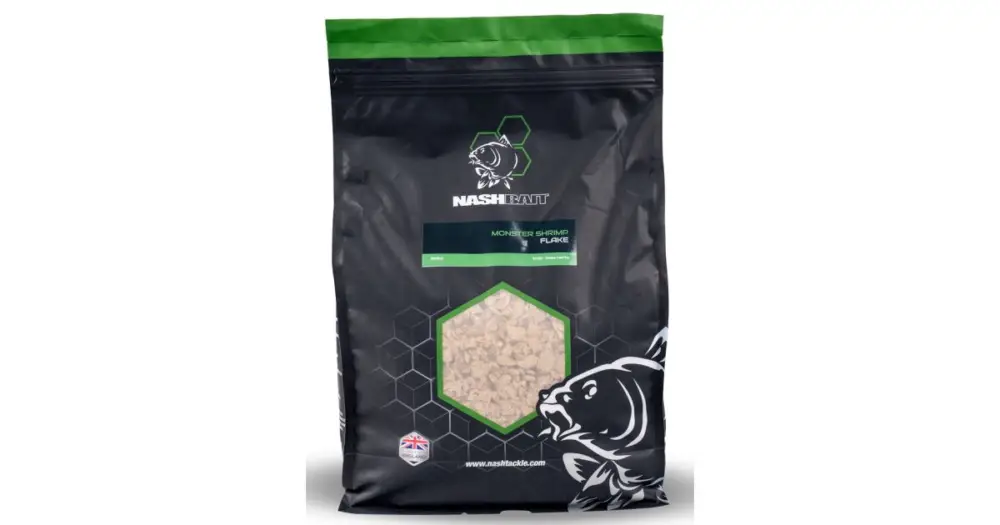 Sezónní Sleva Nash Drcené Boilies Flake Monster Shrimp - 5 kg