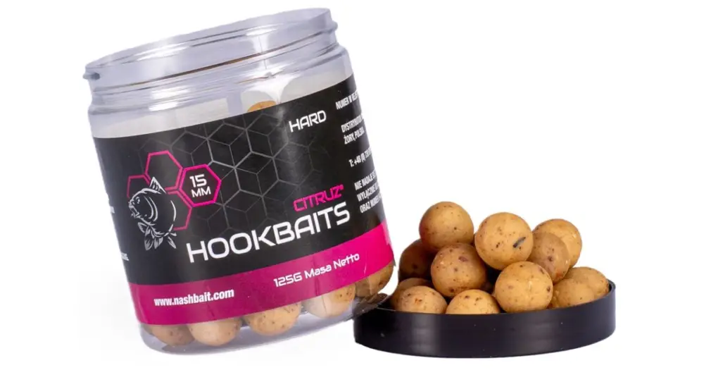 Nash Tvrzené Boilie Hard Hookbaits Citruz - 125 g 15 mm Ihned K Objednání