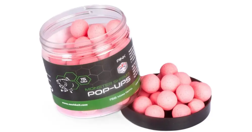 Nejlepší Volba Nash Plovoucí Boilie Pop Ups Monster Shrimp Pink 75 g - 12 mm