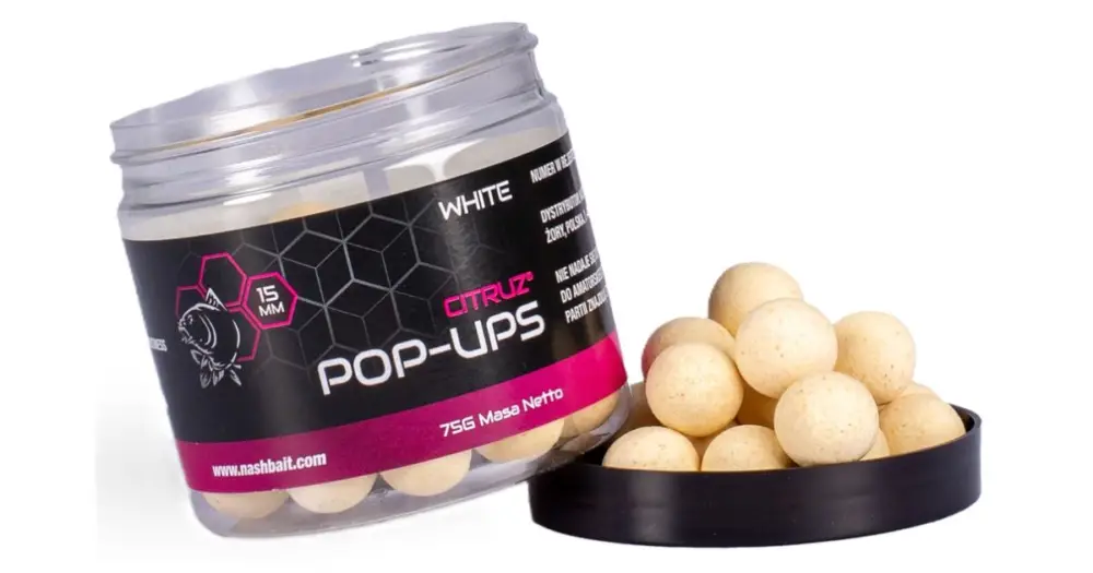 Nash Plovoucí Boilie Pop Ups Citruz White 75 g Nejprodávanější