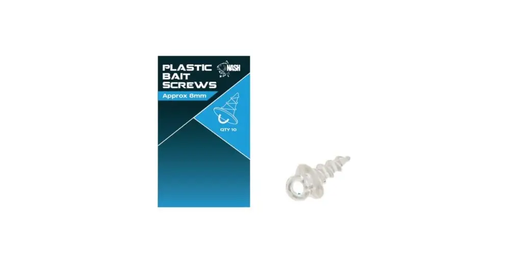 Speciální Cena Nash Držák Nástrahy Plastic Bait Screw 10 ks - 13 mm