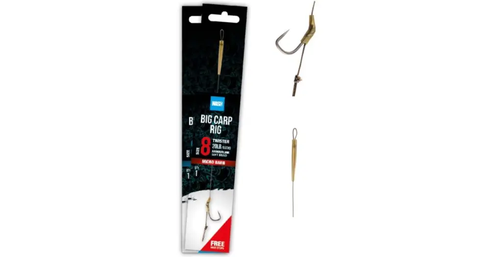 Cenová Bomba Nash Návazec Big Carp Rig Barbless