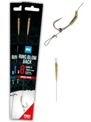 Značkový Nash Návazec Ring Blow Back Rig Barbless