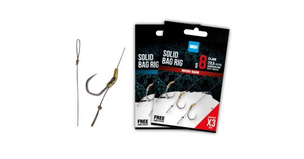 Nash Návazec Solid Bag Rig Barbed - Velikost Háčku 8 Akční Cena