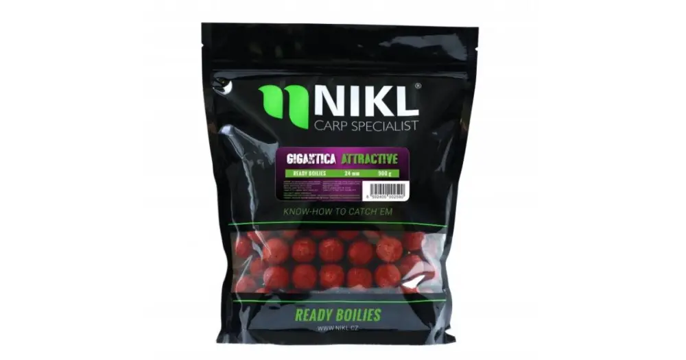 Koupit Online Nikl Hotové Boilie Attractive Gigantica - 900 g 24 mm