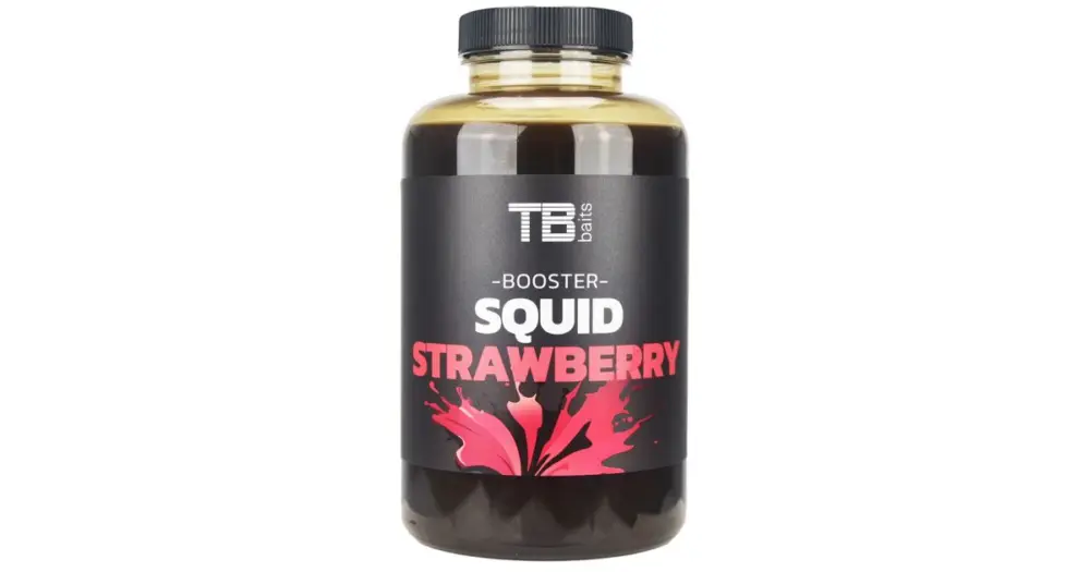 TB Baits Booster Squid Strawberry - 500 ml Horká Nabídka