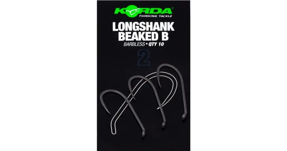 Top Prodej Korda Háčky Longshank Beaked Barbless 10 ks - Velikost 2
