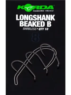 Akční Cena Korda Háčky Longshank Beaked Barbless 10 ks - Velikost 8