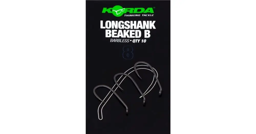 Akční Cena Korda Háčky Longshank Beaked Barbless 10 ks - Velikost 8