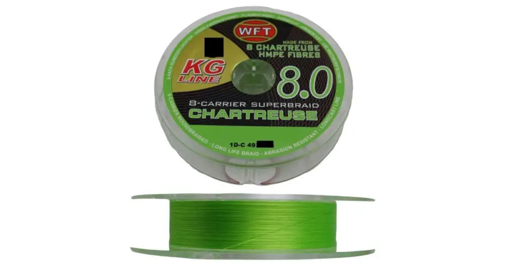 Cenový Hit WFT Splétaná Šňůra KG 8.0 Chartreuse 150 m - 0,10 mm 13 kg
