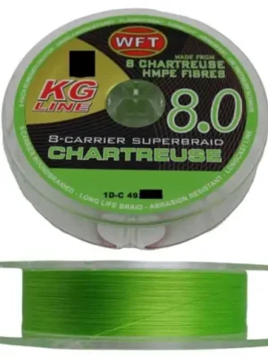 WFT Splétaná Šňůra KG 8.0 Chartreuse 150 m - 0,16 mm 22 kg Nejlepší Cena