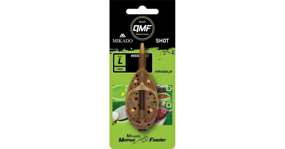 Mikado Krmítko Method Feeder Shot Q.M.F. System L 1ks - 40 g Speciální Cena