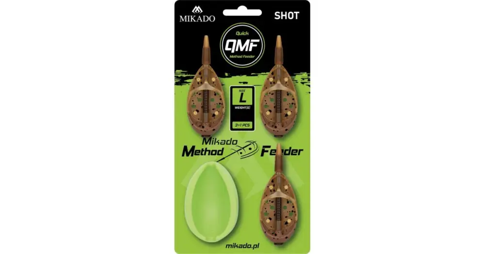 Mikado Krmítko Method Feeder Shot Q.M.F. Set L - 20 g 30 g 40 g Nejlepší Cena