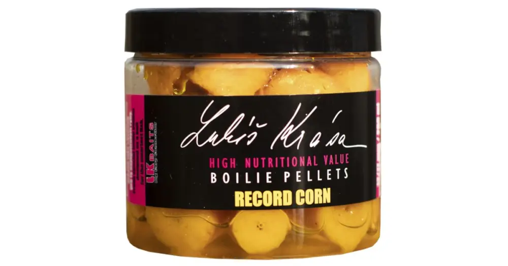 Novinka LK Baits Lukáš Krása Boilies Pellet 12-17 mm 200 ml - Record Corn