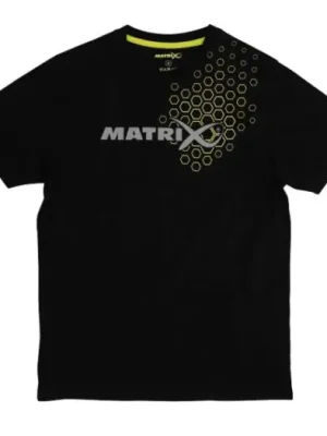 Zlevněný Matrix Tričko Black Hex Print T-Shirt