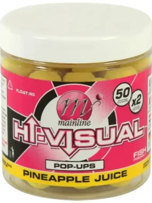 Aktuální Mainline Plovoucí Boilie High Visual Mini Pop Up Pineapple Juice 12 mm