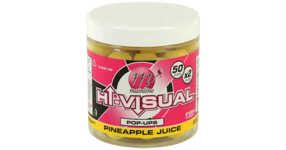 Aktuální Mainline Plovoucí Boilie High Visual Mini Pop Up Pineapple Juice 12 mm