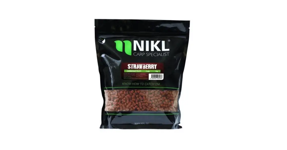 Sezónní Sleva Nikl Pelety Strawberry 1 kg - 18 mm s dírkou