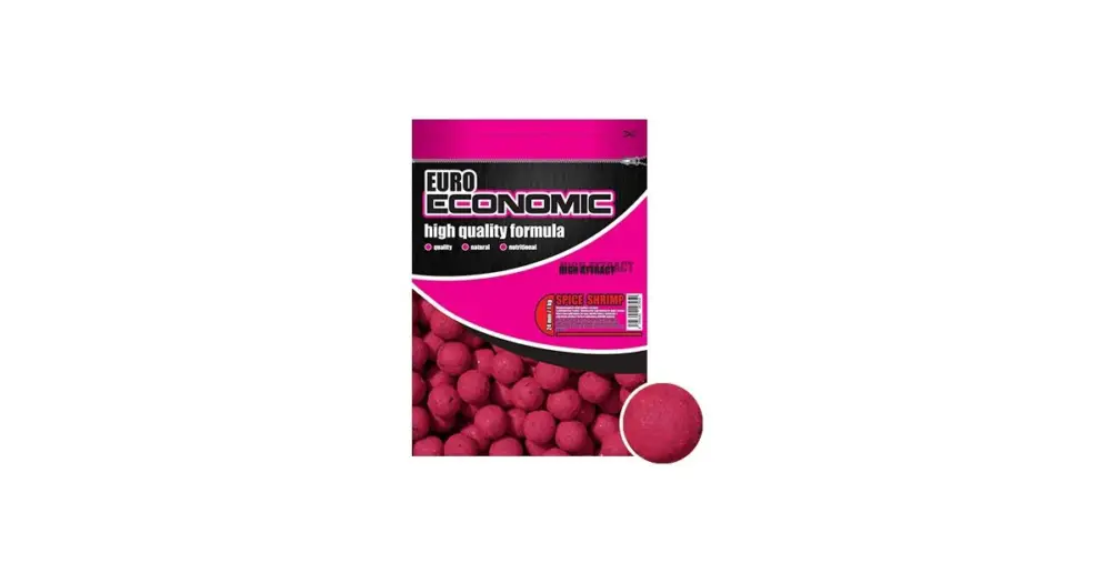Vrácení Zdarma LK Baits Boilie Euro Economic Spice Shrimp-1 kg 18 mm