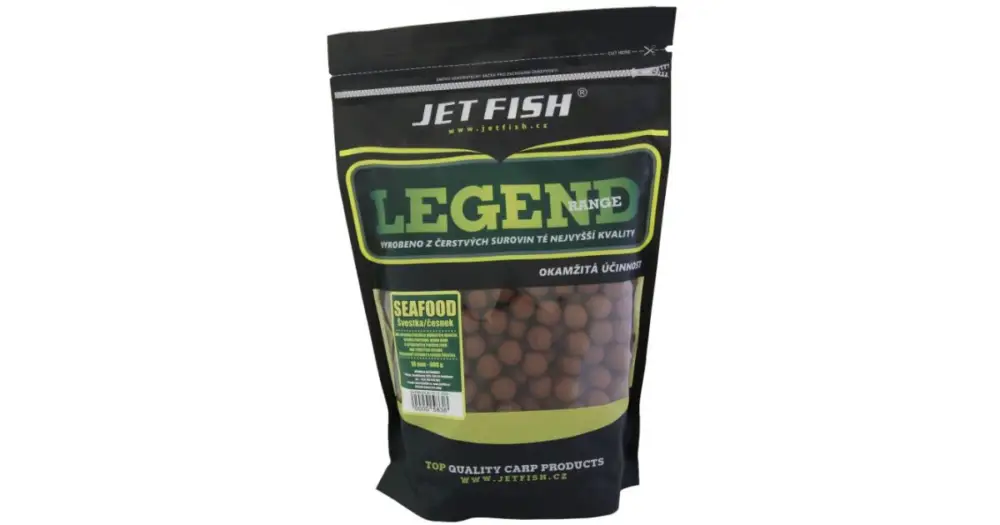 Jet FishBoilie Legend Range Seafood + Švestka / Česnek-3 kg 24 mm Rychlé Dodání