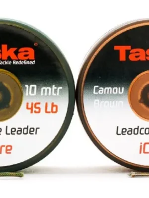 Značkový Taska iCore návazcová šňůra s olověným jádrem 10 m-Nosnost 45lb / Barva GREEN