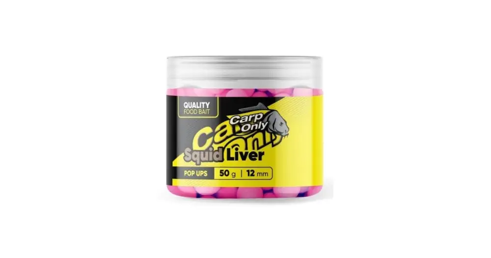 Carp Only Plovoucí Boilies Hi-Visual Pop Up Squid Liver 50 g - 12 mm Bezpečná Platba
